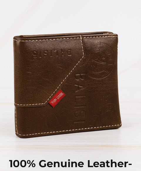 Baisoie Zip-Around Classic Leather Wallet – Compact, Stylish & Secure (11.5 x 9.5 cm)